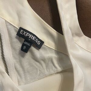 White polyester fabric tank top